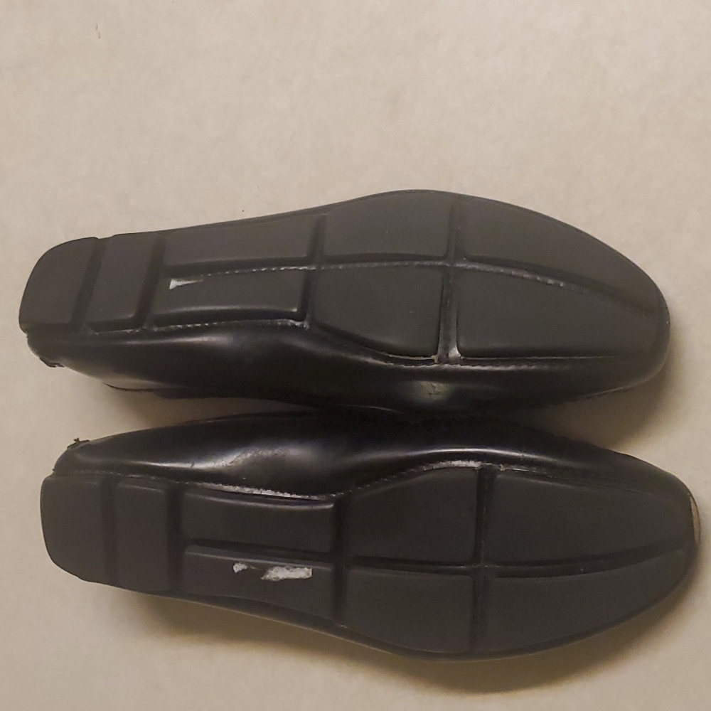 Authentic black leather Prada flats loafers size 36 us 6 - Picture 7 of 12